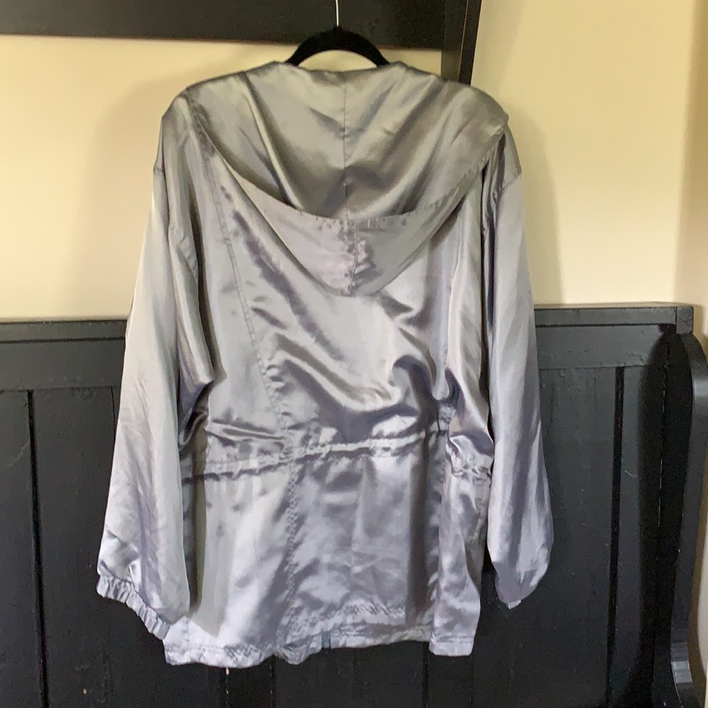 Vintage silver Fila hooded jacket windbreaker 14 - Picture 8 of 11